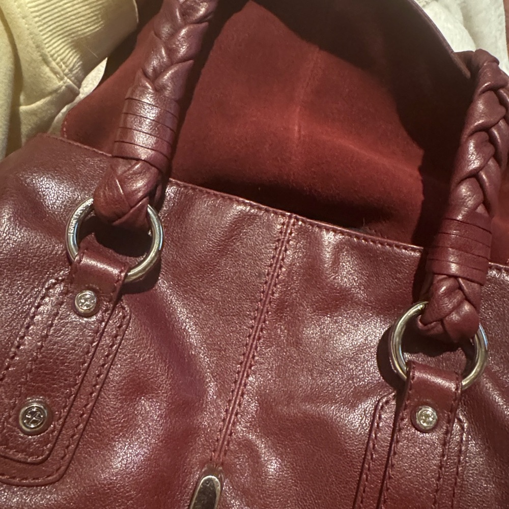 Francesco Biasia Deep Red Shoulder Bag - Picture 2 of 7